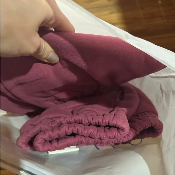 Berry Minimalist Sweatpants - Picture 4 of 5